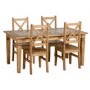 Solid Pine Dining Table with Tile Top Design - Seconique Salvador