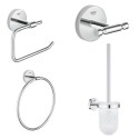 BUN/40457001/76997 Grohe BauCosmopolitan 4 Piece Chrome Bathroom Accessory Set