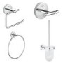 Grohe BauCosmopolitan 4 Piece Chrome Bathroom Accessory Set
