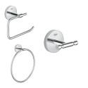 BUN/40457001/76998 Grohe BauCosmopolitan 3 Piece Chrome Bathroom Accessory Set