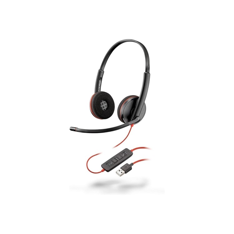 HP USB-C Multiport Hub and Wireless Mouse Combo with Poly Blackwire 3220 USB Headset