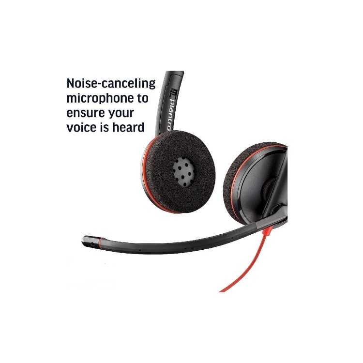 HP USB-C Multiport Hub and Wireless Mouse Combo with Poly Blackwire 3220 USB Headset