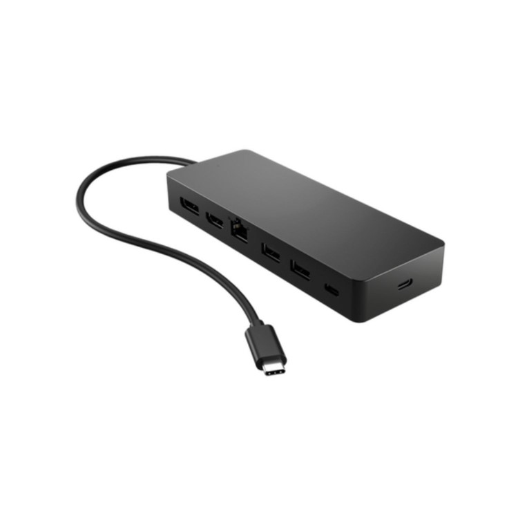 HP USB-C Multiport Hub and Wireless Mouse Combo with Poly Blackwire 3220 USB Headset