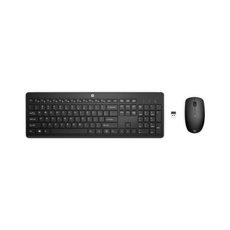 HP USB-C Multiport Hub with Wireless Keyboard & Mouse Combo and Poly Blackwire 3220 USB Headset