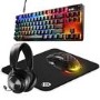 Bundle of SteelSeries Arctis Nova Pro Gaming Headset with Apex Pro Mini RGB Gaming Keyboard, Aerox 5 RGB Gaming Mouse and QcK Mouse Pad