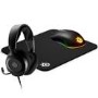Bundle of SteelSeries Arctis Nova 1 Wired Gaming Headset with Rival 3 RGB Gaming Mouse and QcK Medium Gaming Surface