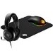 Bundle of SteelSeries Arctis Nova 1 Wired Gaming Headset with Rival 3 RGB Gaming Mouse and QcK Medium Gaming Surface
