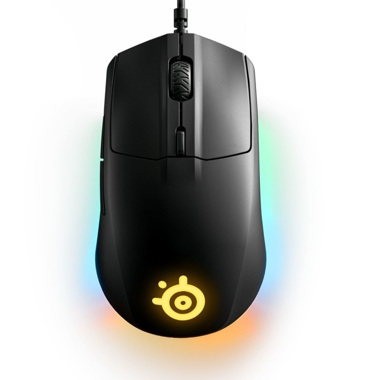 Bundle of SteelSeries Arctis Nova 1 Wired Gaming Headset with Rival 3 RGB Gaming Mouse and QcK Medium Gaming Surface