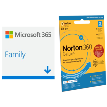 Microsoft Office 365 Home ESD & Norton Internet Security ESD Bundle