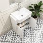 Grade A1 - 670mm White Freestanding Vanity Unit with Basin - Westbury