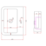 Grade A1 - 670mm White Freestanding Vanity Unit with Basin - Westbury