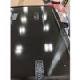 Refurbished Rangemaster RMB90HPEIBLGL 5 Zone Induction Hob with UNBSP110BL 110cm Black Splashback