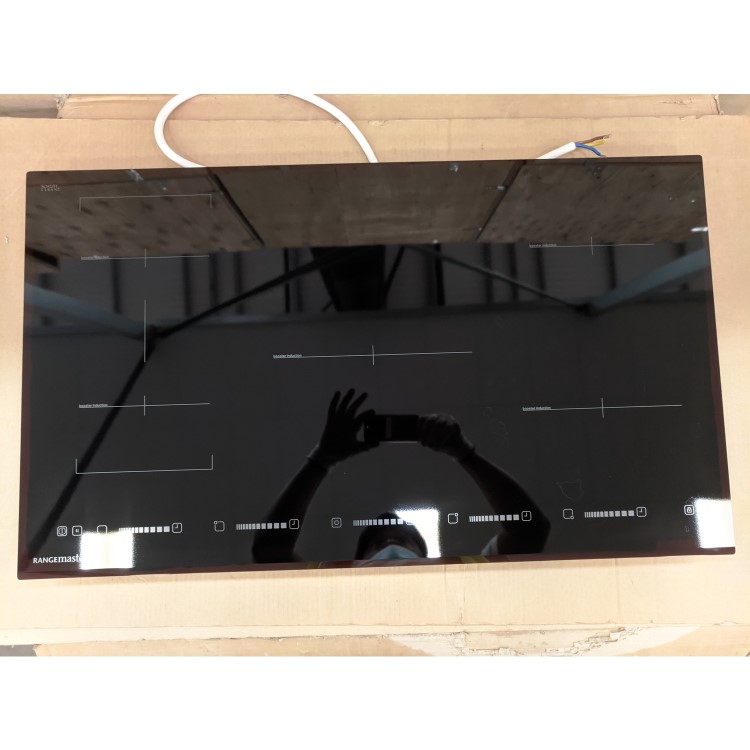 Refurbished Rangemaster RMB90HPEIBLGL 5 Zone Induction Hob with UNBSP110BL 110cm Splashback