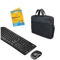 Logitech MK270 Bundle with Port Bag and 12 Month Norton 360