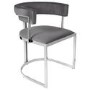 GRADE A1 - Set of 2 Grey Velvet Cantilever Dining Chair - Alana Boutique Bundle
