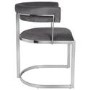GRADE A1 - Set of 2 Grey Velvet Cantilever Dining Chair - Alana Boutique Bundle