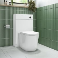 Grade A1 - Back to Wall Rimless Toilet with Soft Close Seat - Newport