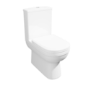 Grade A1 - Close Coupled Closed Back Toilet with Soft Close Seat - Addison