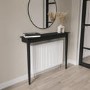 Small & Narrow Black Radiator Cover - Ava