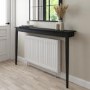 Large & Narrow Black Radiator Cover - Ava