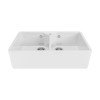 Double Bowl White Ceramic Kitchen Sink - Taylor &amp; Moore Ada
