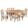 Extendable Solid Oak Dining Set & 6 Chairs - Adeline