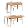 Extendable Solid Oak Dining Set & 6 Chairs - Adeline