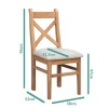 Extendable Solid Oak Dining Set &amp; 6 Chairs - Adeline