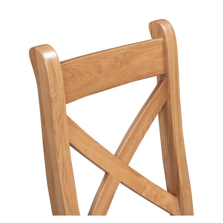 Extendable Solid Oak Dining Set & 6 Chairs - Adeline