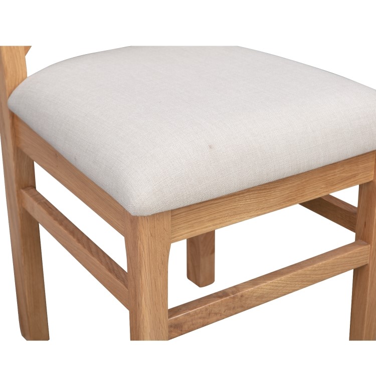 Extendable Solid Oak Dining Set & 6 Chairs - Adeline