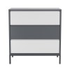 Kids Grey Retro Chest of 3 Drawers with Legs - Aiko