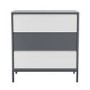 Kids Grey Retro Chest of 3 Drawers with Legs - Aiko