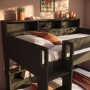 Green Bunk Bed with Storage Shelves and Drawer - Aire
