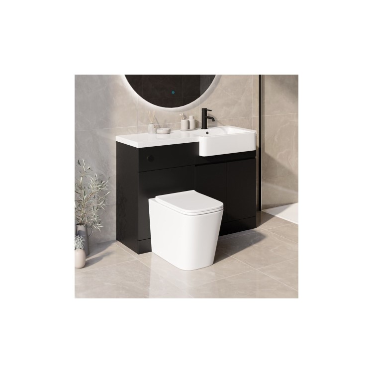 Back to Wall Rimless Toilet with Soft Close Seat - Albi