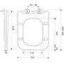Close Coupled Back to Wall Rimless Toilet with Soft Close Seat and Square Chrome Flush Button - Albi