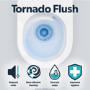 Wall Hung Toilet with Soft Close Seat, Black Glass Sensor Flush Plate, 820mm Frame & Cistern - Albi