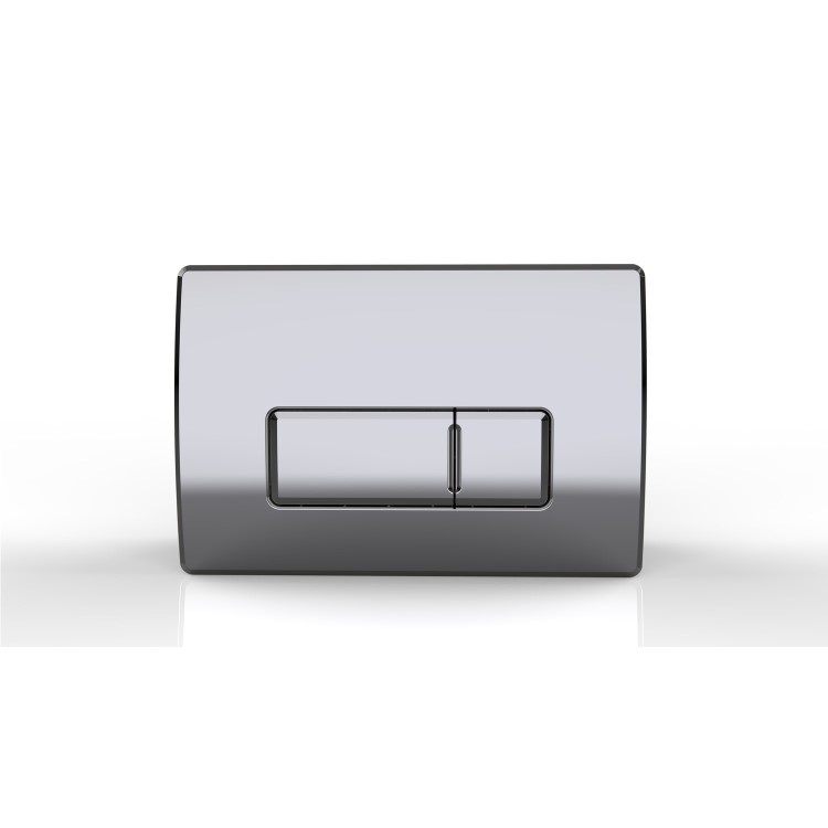 ONLY OPENED - Chrome Pneumatic Flush Plate with 1170mm Pneumatic Frame & Cistern - Elira