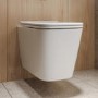 ONLY OPENED - Wall Hung Rimless Toilet with Soft Close Seat - Albi