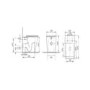 Wall Hung Toilet with Soft Close Seat, Mechanical Black Flush Plate, 1168mm Frame & Cistern - Albi