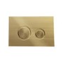 ONLY OPENED - Concealed Cistern with 1170mm Wall Hung Toilet Frame and Brushed Brass Mechanical Flush Plate - Zana