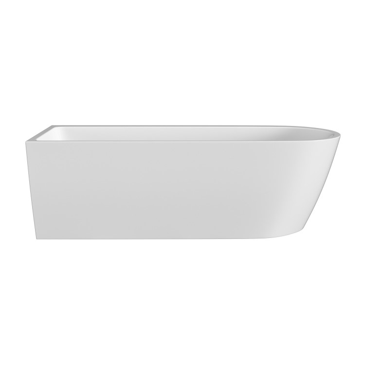 Freestanding Shower Bath Single Ended Left Hand Corner with Chrome Bath Screen 1800 x 800mm - Amaro