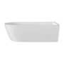 Freestanding Shower Bath Single Ended Right Hand Corner with Chrome Bath Screen 1800 x 800mm - Amaro