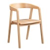 Set of 2 Solid Oak Carver Dining Chairs - Anders