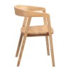 Set of 2 Solid Oak Carver Dining Chairs - Anders