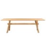 Oak Cross Leg Dining Table with 8 Oak Dining Chairs - Anders
