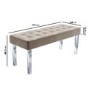White and  Mirrored Dining Table with 4 Mink Velvet Knocker Back Dining Chairs and Bench - Jade Boutique
