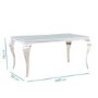 White and  Mirrored Dining Table with 4 Mink Velvet Knocker Back Dining Chairs and Bench - Jade Boutique