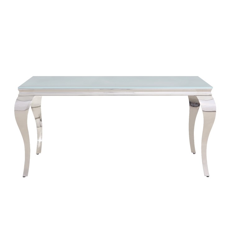 White and  Mirrored Dining Table with 4 Mink Velvet Knocker Back Dining Chairs and Bench - Jade Boutique