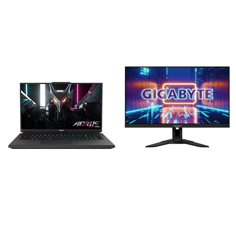 Bundle of GIGABYTE AORUS 7 Gaming Laptop and GIGABYTE M28U 28" IPS 4K UHD Gaming Monitor
