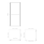 ONLY OPENED - 900x900mm Brushed Brass Square Sliding In-Fold Shower Enclosure 6mm Glass - Apollo